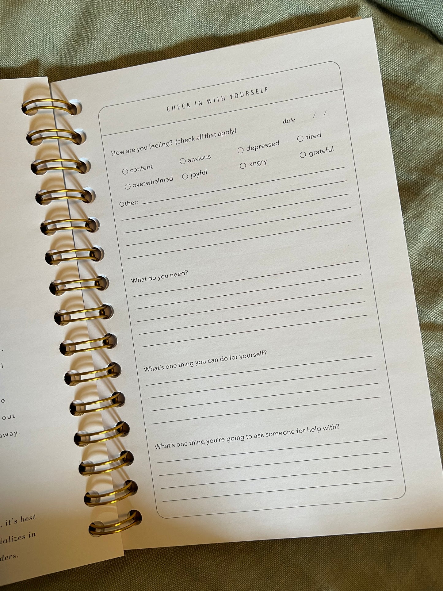Promptly Postpartum Journal