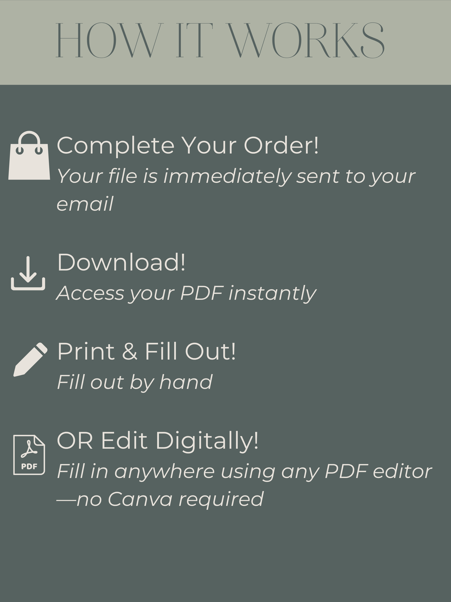 One-Page Birth Plan & Preferences Template (Digital PDF)