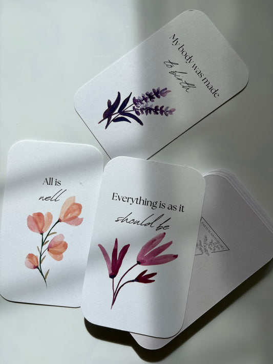 SECONDS** Empowered | Birth Affirmation Cards