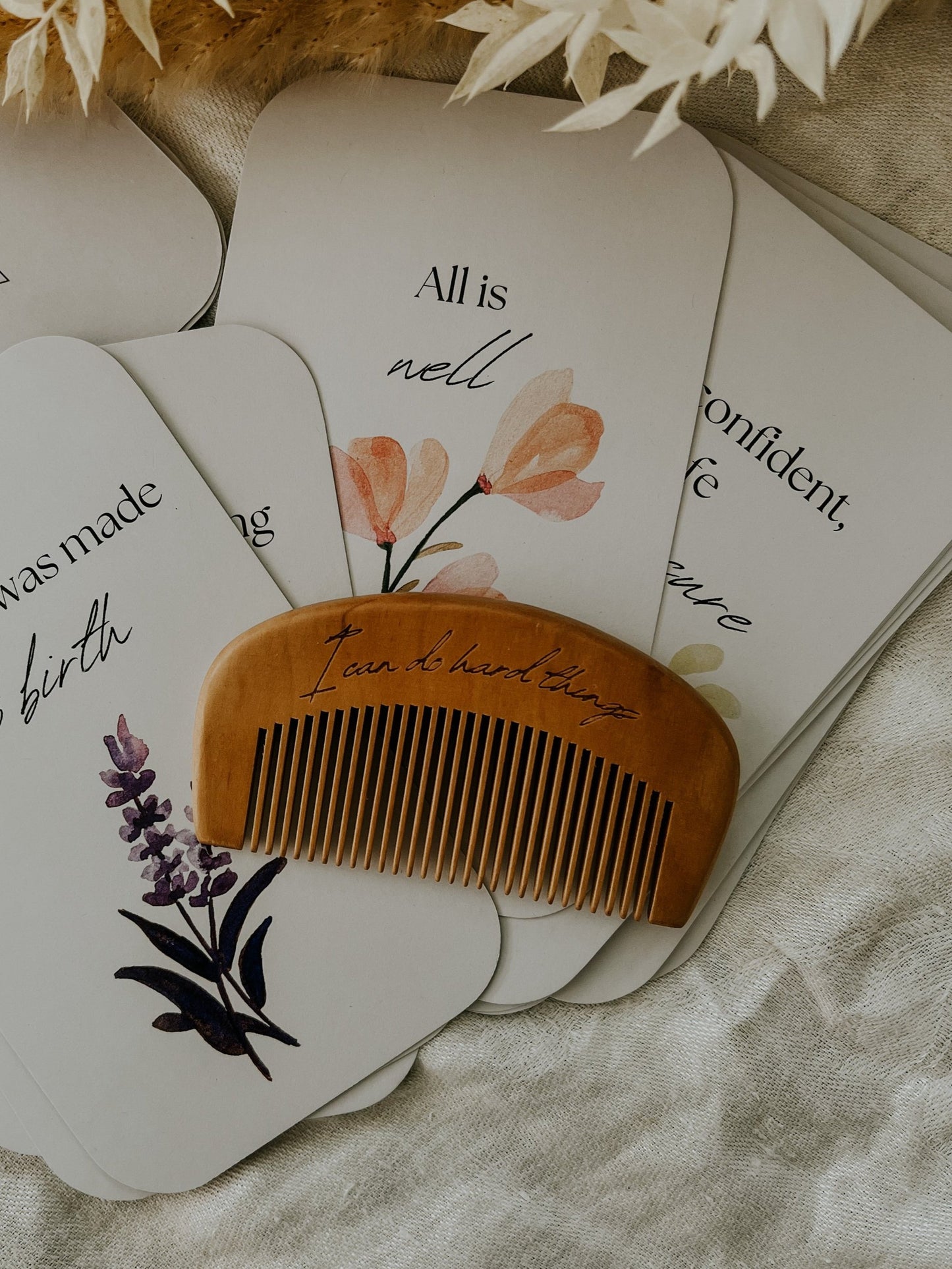 Empowered Birth | Labor  Comb + Birth Affirmation Cards Kit