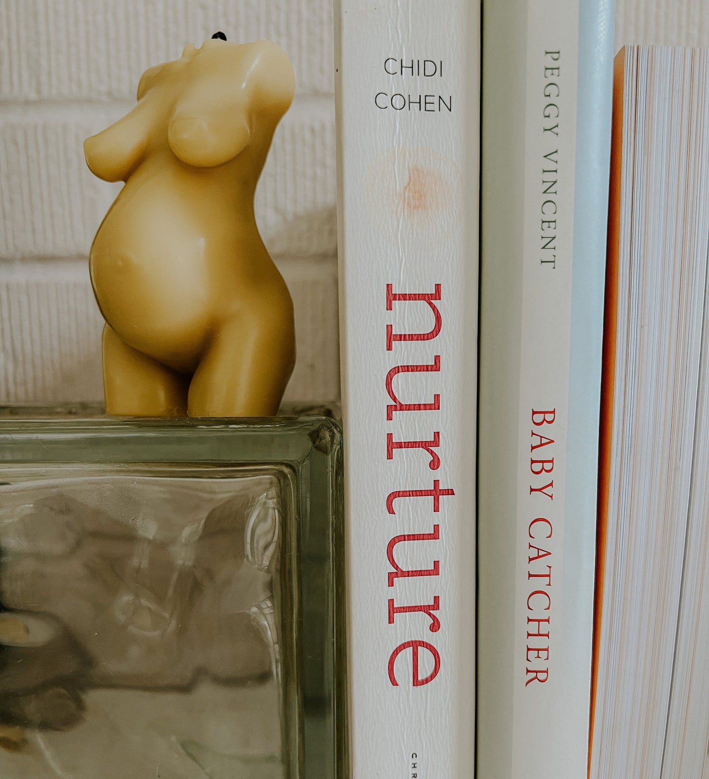 Pregnant Mama Beeswax Candle