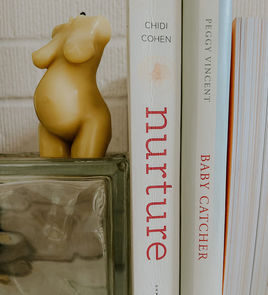 Pregnant Mama Beeswax Candle